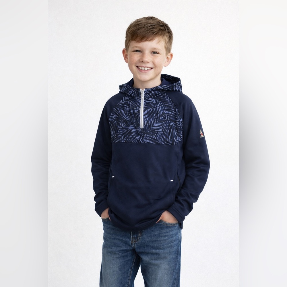 Peter Millar Hyperlight Weld Hybrid Half-Zip Hoodie Pullover